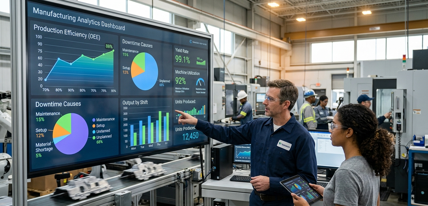 Top Use Cases for Data Analytics in Manufacturing: Delivering Immediate Impact and Laying the Groundwork for AI & Advanced Analytics